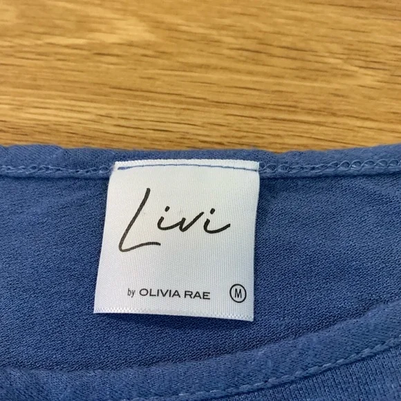 Blue cropped long sleeve - Picture 4 of 4